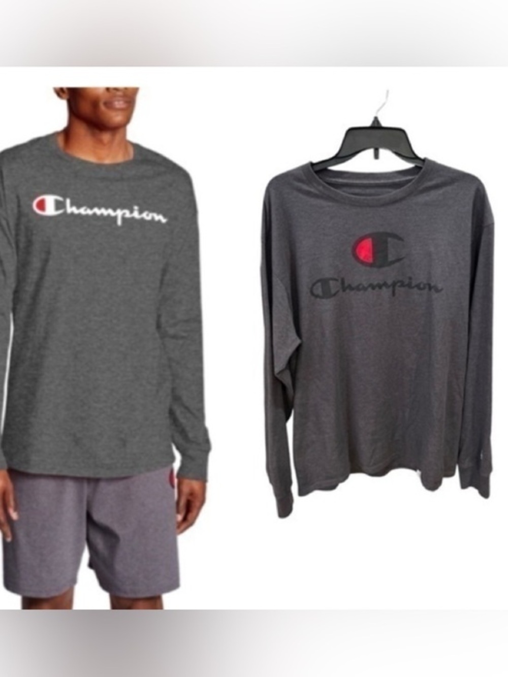 Champion script logo long sleeve T-shirt